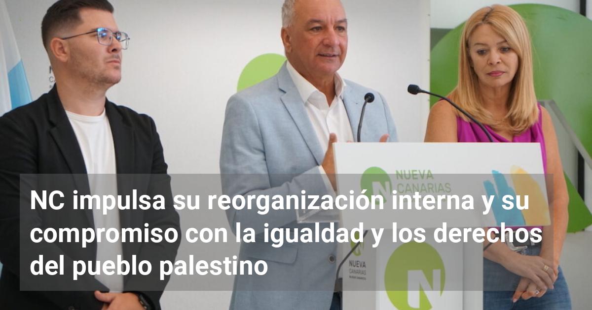 NC impulsa su reorganización interna y su compromiso con la igualdad y ...